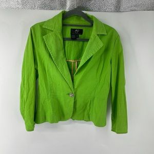 True Meaning Lime Green Blazer